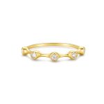 Δαχτυλίδι Jewelies, σχέδιο Octa απο επιχρυσωμένο ασήμι 925°