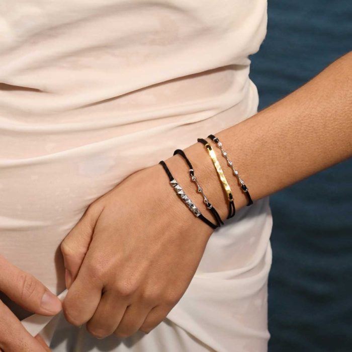 Βραχιόλι Jewelies, σχέδιο Octa απο επιπλατινωμένο ασήμι 925° - Image 2