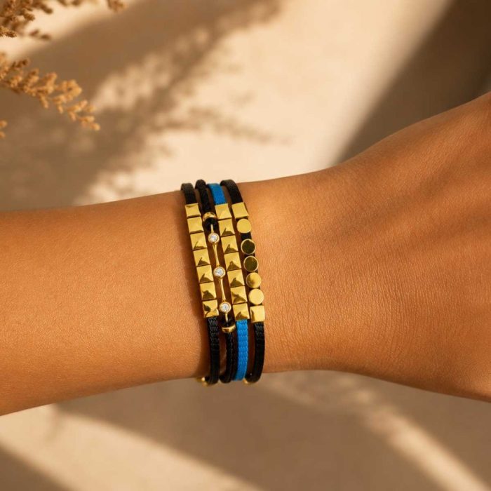 Βραχιόλι Jewelies, σχέδιο octa απο επιχρυσωμένο ασήμι 925° - Image 2