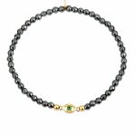 Βραχιόλι Jewelies, σχέδιο μάτι από επιχρυσωμένο ασήμι 925°.