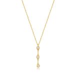 Κολιέ Jewelies, σχέδιο Octa από επιχρυσωμένο ασήμι 925°.
