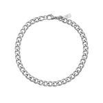 Αλυσίδα Jewelies, βραχιόλι cuban chain από ανοξείδωτο ατσάλι.