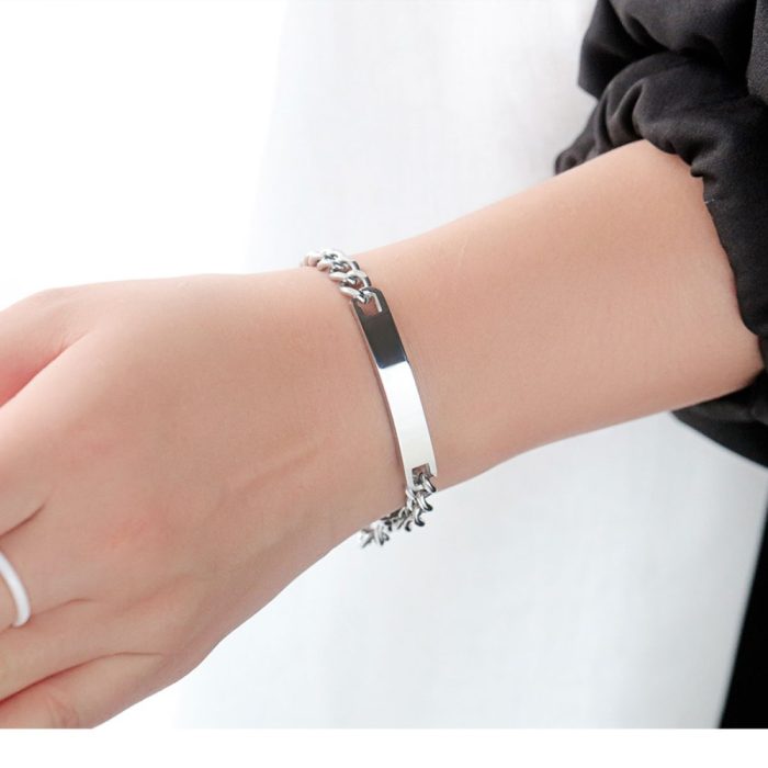 Βραχιόλι Jewelies, J4 ταυτότητα από ανοξείδωτο ατσάλι. - Image 2