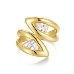 Επιχρυσωμένο δαχτυλίδι Jewelies, από ατσάλι με ζιργκόν.