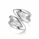Δαχτυλίδι Jewelies, από ανοξείδωτο ατσάλι με ζιργκόν.