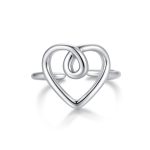 Δαχτυλίδι Jewelies,  από ανοξείδωτο ατσάλι με σχήμα καρδιά.