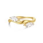 Δαχτυλίδι Jewelies, από επιχρυσωμένο ατσάλι με ζιργκόν .