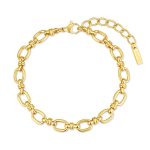 Βραχιόλι Jewelies, από επιχρυσωμένο ατσάλι , αλυσίδα κρίκοι .