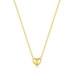 Κολιέ Jewelies, με σχέδιο καρδιά από επιχρυσωμένο ατσάλι