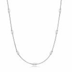 Κολιέ Jewelies, με μεταλλικά οβάλ στοιχεία από ανοξείδωτο ατσάλι .
