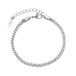 Αλυσίδα Jewelies, βραχιόλι big curved chain από ανοξείδωτο ατσάλι