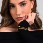 Βραχιόλι Jewelies, σχέδιο χειροπέδα από επιχρυσωμένο ανοξείδωτο ατσάλι. - Image 2